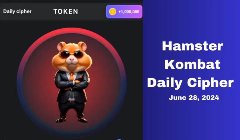 Hamster Kombat Daily Cipher Morse Code Today June 28, 2024