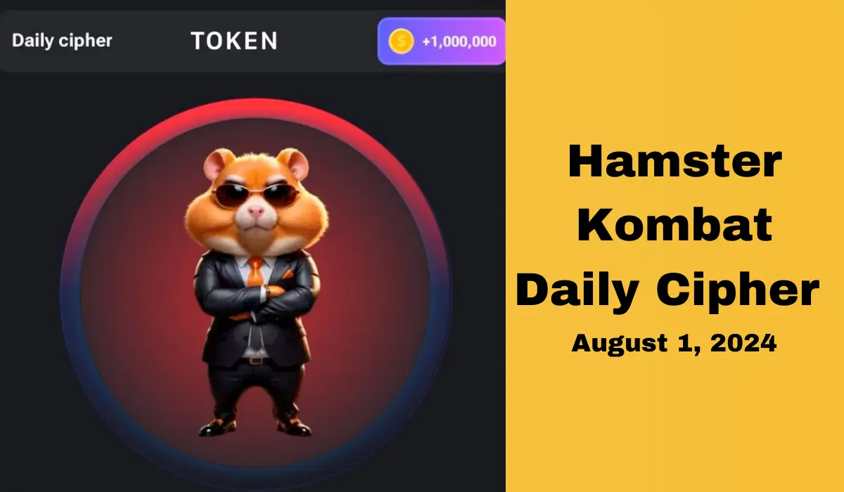 Hamster Kombat Daily Cipher Code Today (August 1, 2024)