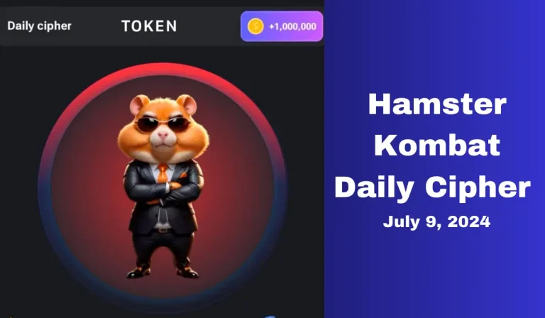 Hamster Kombat Daily Cipher Morse Code Today (July 9, 2024)