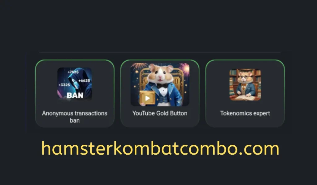 Hamster Kombat Daily Combo Cards July 31. 2024