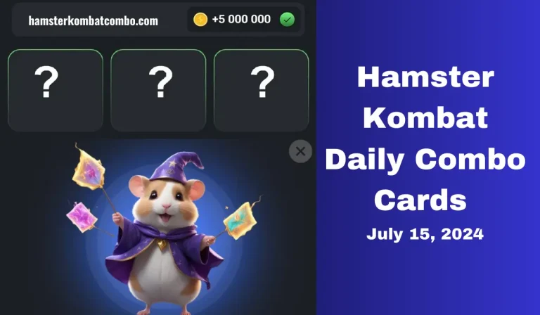 Hamster Kombat Daily Combo Cards Today (July 15, 2024)