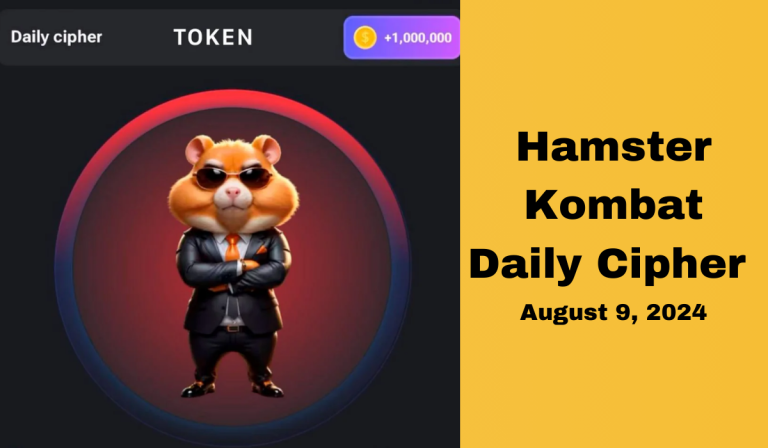 Hamster Kombat Daily Cipher Today (August 9, 2024)