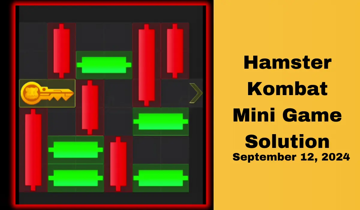 Hamster Kombat Mini Game Puzzle Solution for September 12, 2024